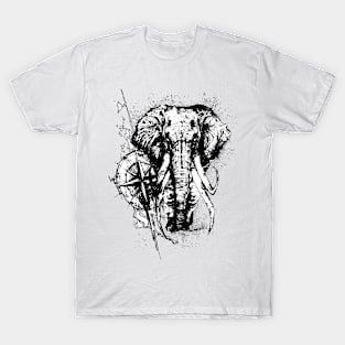 Compass Elephant T-Shirt